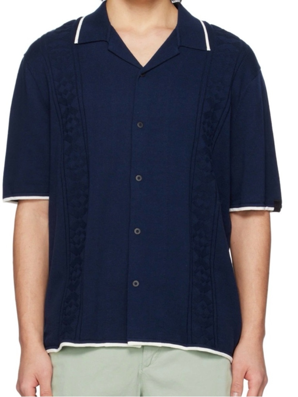 Rag & Bone Men’s Navy Archer Knit Shirt, Size XXL, NWOT